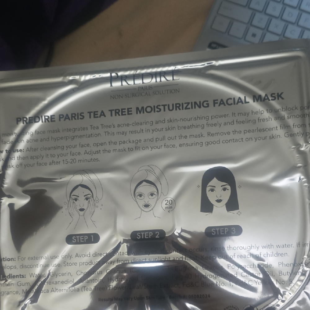 Tea Tree Facial Mask - Silver